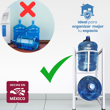 Porta Garrafón Doble 100x36 cm – Metalicon Modelo 616