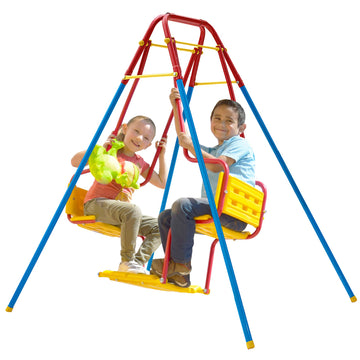 Columpio Doble para Niños Twin 130x124 cm – Enerplay Modelo 9