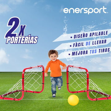 Par de Porterías Mini gol para Niños 32x47cm – Enersport Modelo 1087