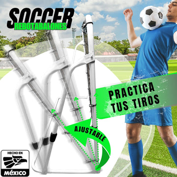 Portería Rebote Futbol De Acero 170x125 Cm Enersport