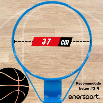 Aro De Basquetbol Jr, 37.5 cm – Enersport Modelo 1084