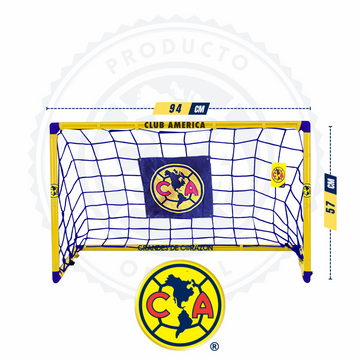 Portería de Futbol Infantil, 94x57 cm - Club América