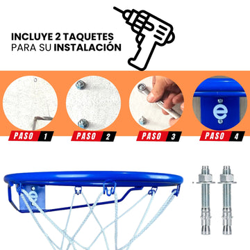 Aro De Basquetbol Jr, 37.5 cm – Enersport Modelo 1084