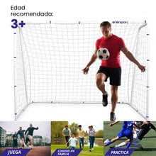 Portería De Fútbol Grande 244x177 cm Acero - Enersport