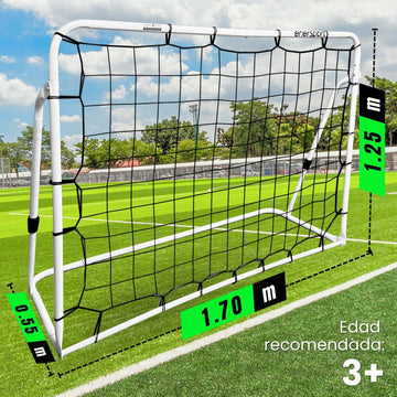 Portería Rebote Futbol De Acero 170x125 Cm Enersport