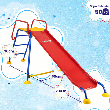 Resbaladilla para Niños Italia, 210x90cm - Enerplay