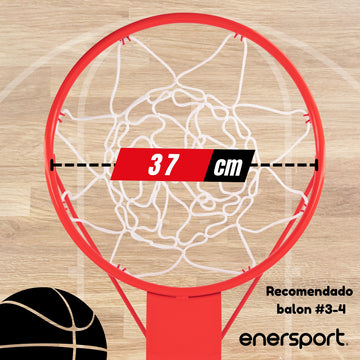 Aro De Basquetbol Jr, 37.5 cm – Enersport Modelo 1084