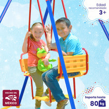 Columpio Doble para Niños Twin 130x124 cm – Enerplay Modelo 9