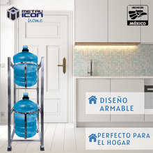 Porta Garrafón Doble Cromado 100x36 cm – Metalicon