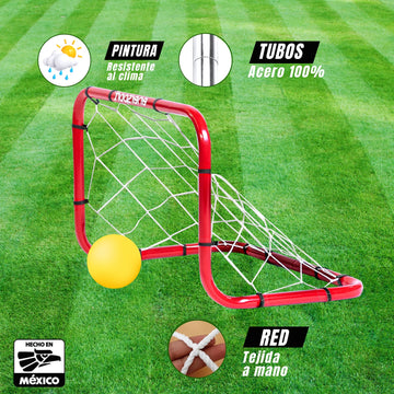Mini Porterías de Fútbol Niños 65x55cm (2 pzas) - Enersport
