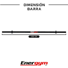 Barra Recta con Discos 20 kg - Energym