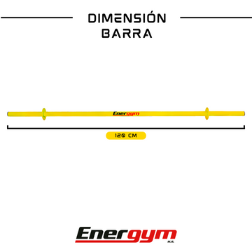 Barra Recta con Discos 20 kg - Energym